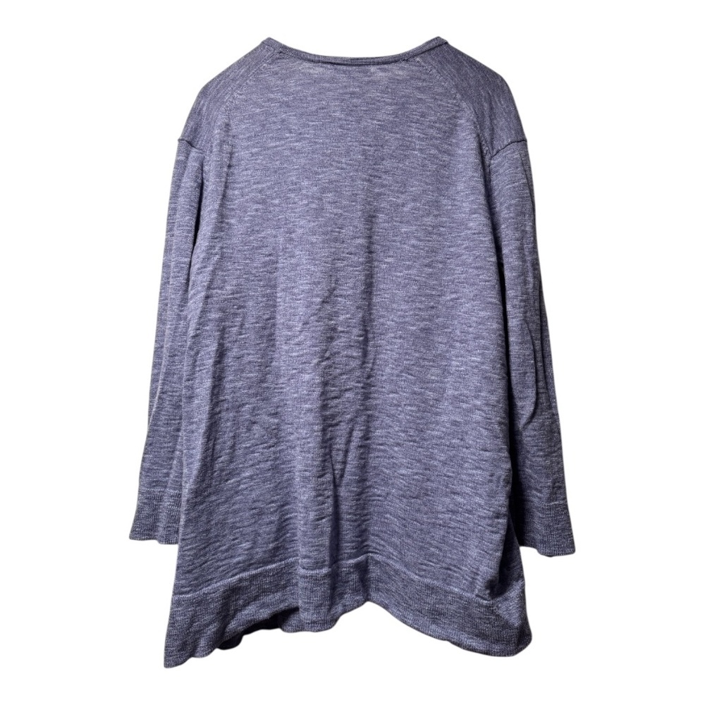 Madewell Summer Ryder Cardigan Sweater XL Blue Open Front Cotton Blend - Picture 4 of 4